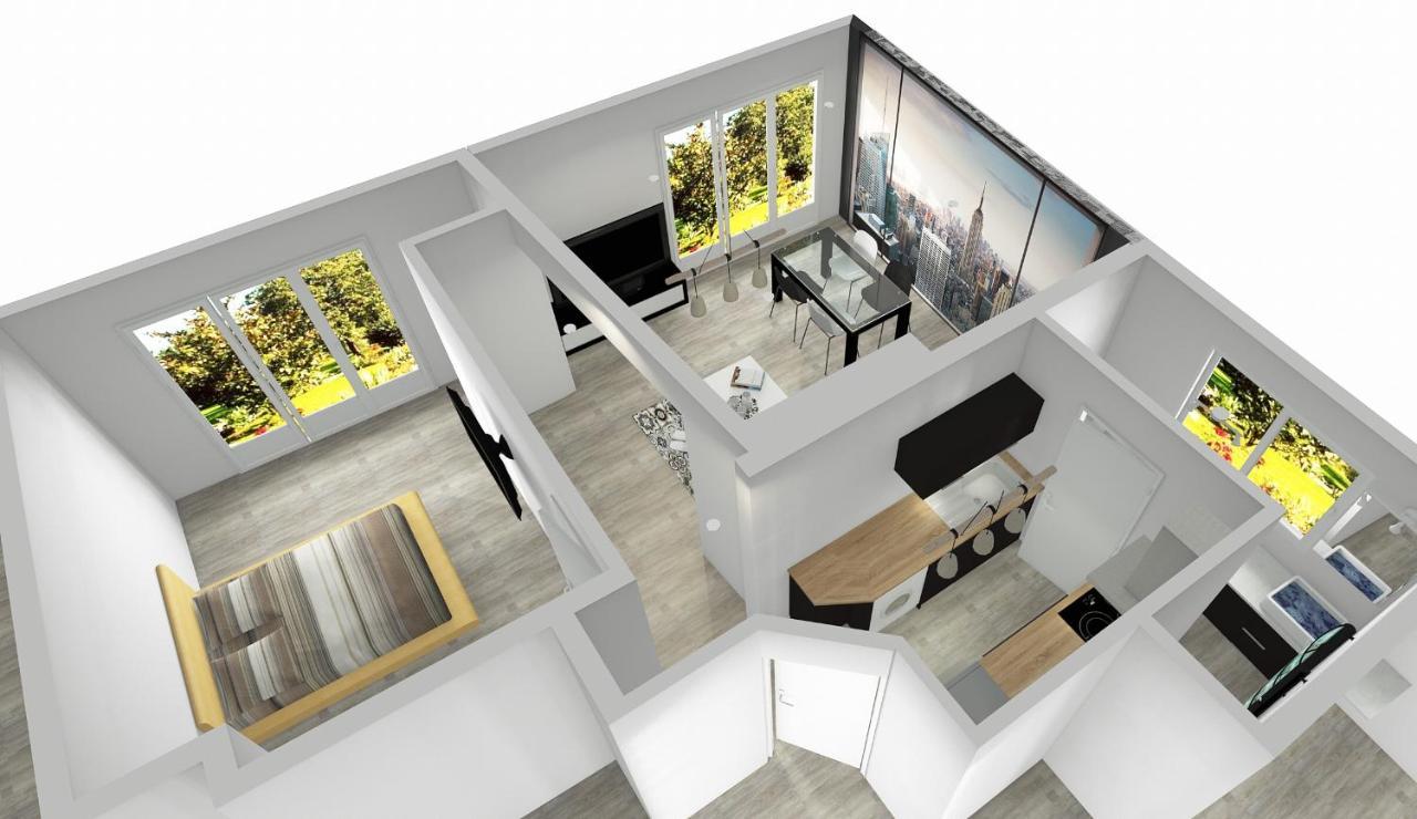 Charmant Appartement 1-4 Personnes, Proche Centre Avec Parking Nantes Zewnętrze zdjęcie